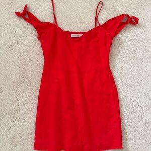Abercrombie Red Linen Dress